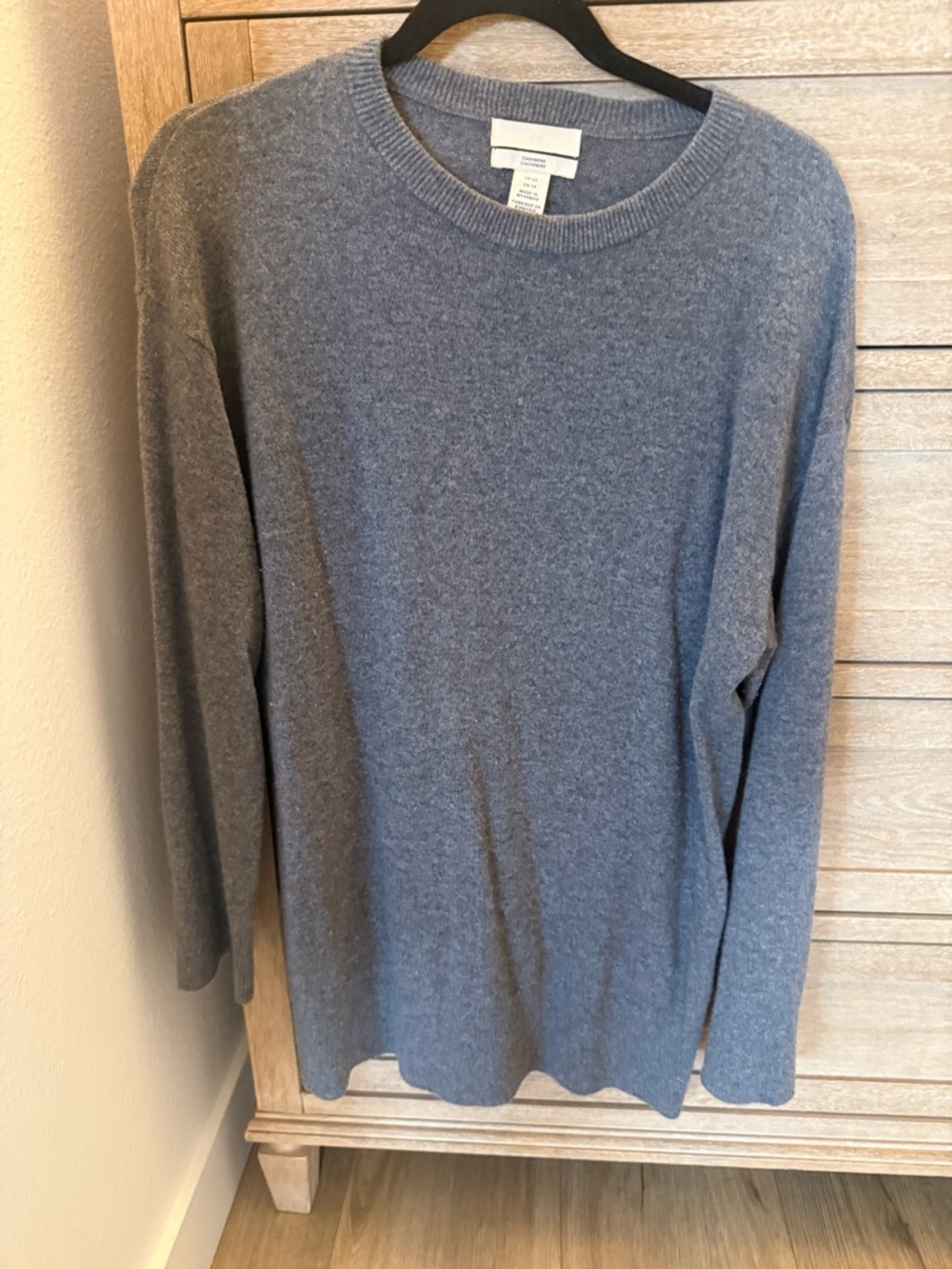 H&M Men's Heather Gray Crewneck Sweater